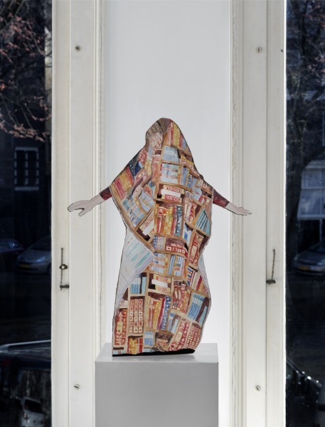 Illusiönchen, gouache on paper and cardboard, 50 cm x 25 cm, 2020, Photo: Gert-Jan van Rooij